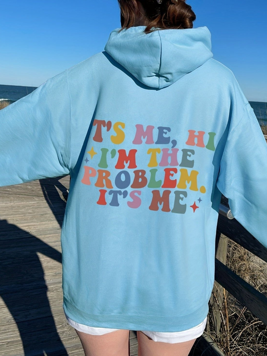 Printed Cotton Hoodie for Women