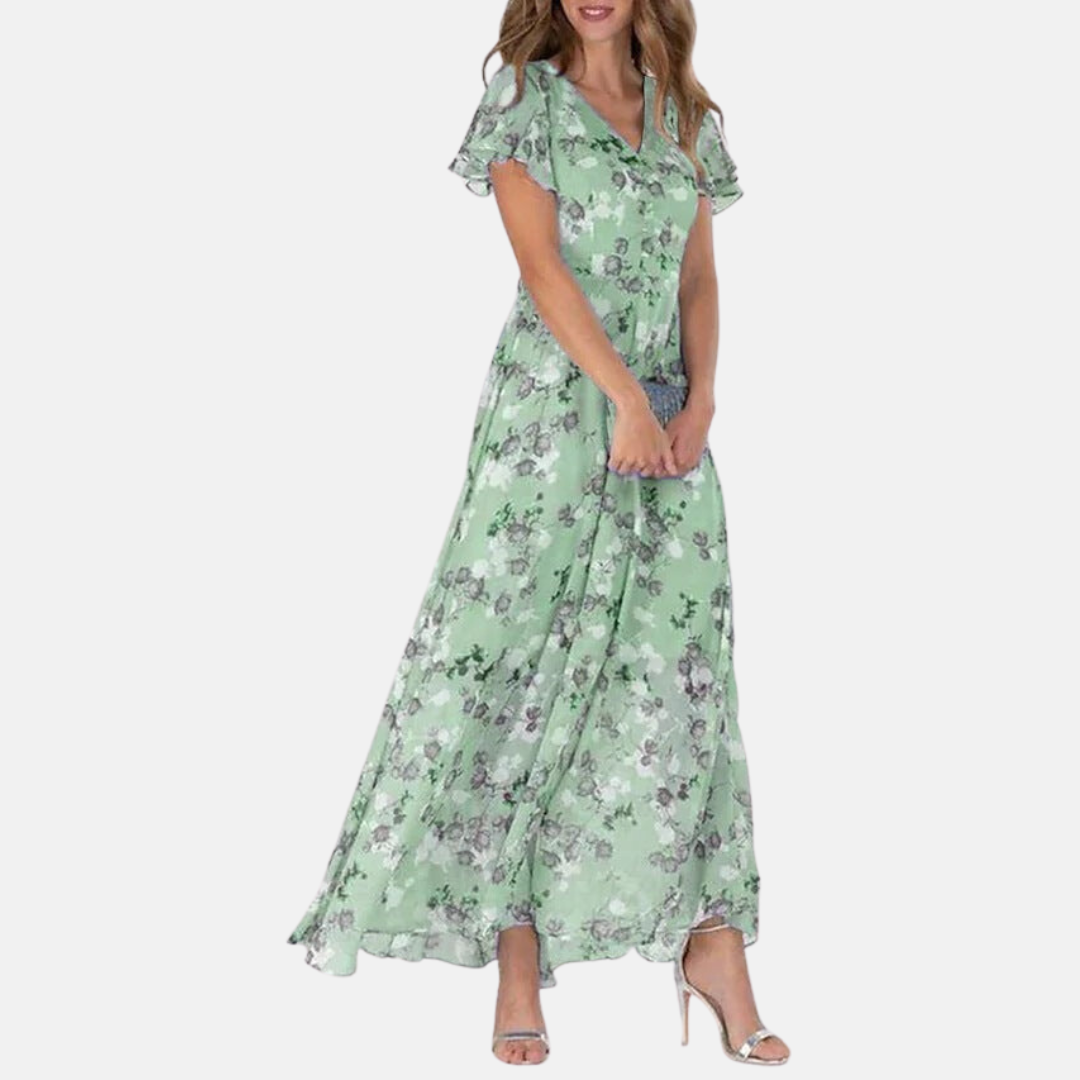 Beautiful floral chiffon dress