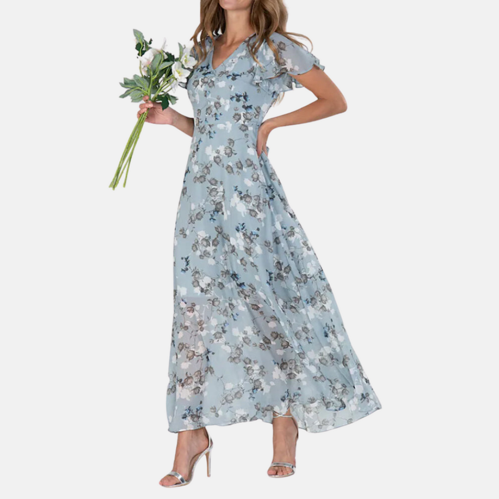 Beautiful floral chiffon dress