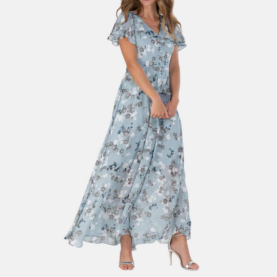 Beautiful floral chiffon dress