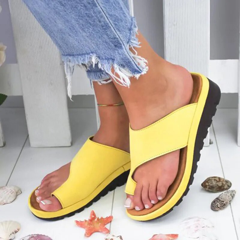 Orthopedic wedge sandals for women