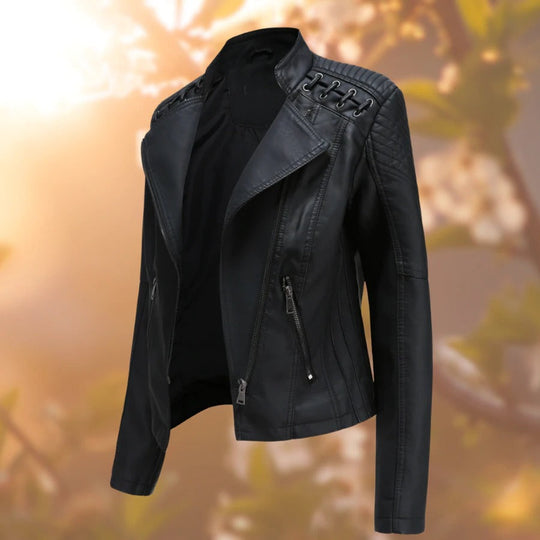 leather motorcycle jacket for women