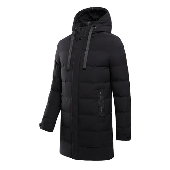 Quilted Long Coat for Men