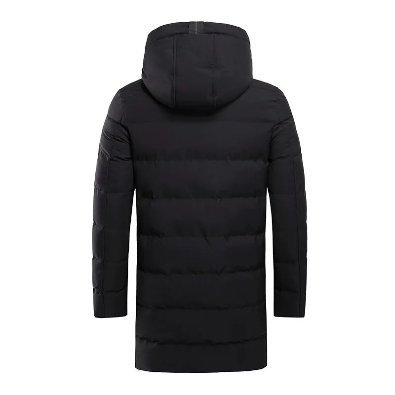 Quilted Long Coat for Men