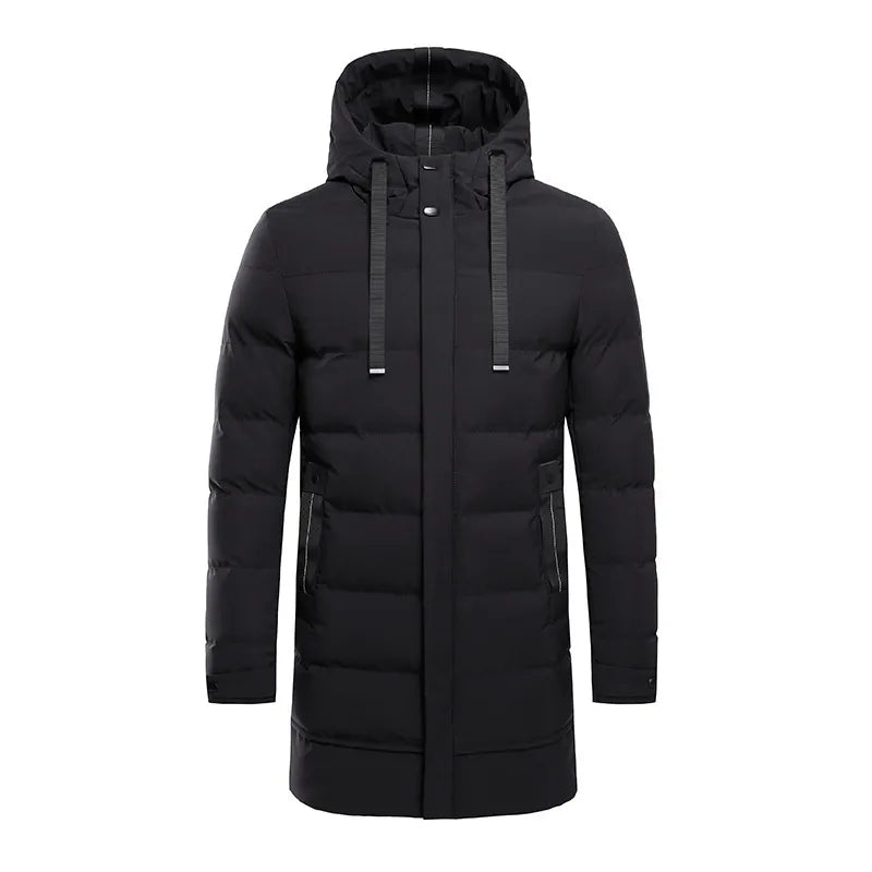 Quilted Long Coat for Men