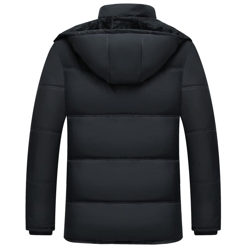 Black winter jacket for men 