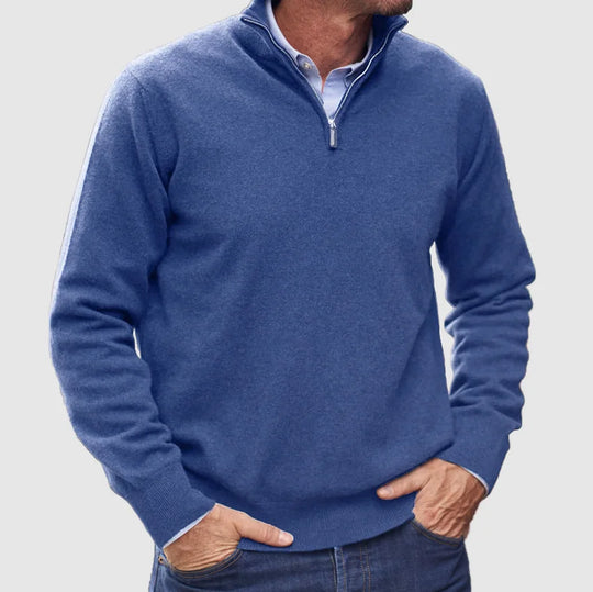 Plain casual sweater for men