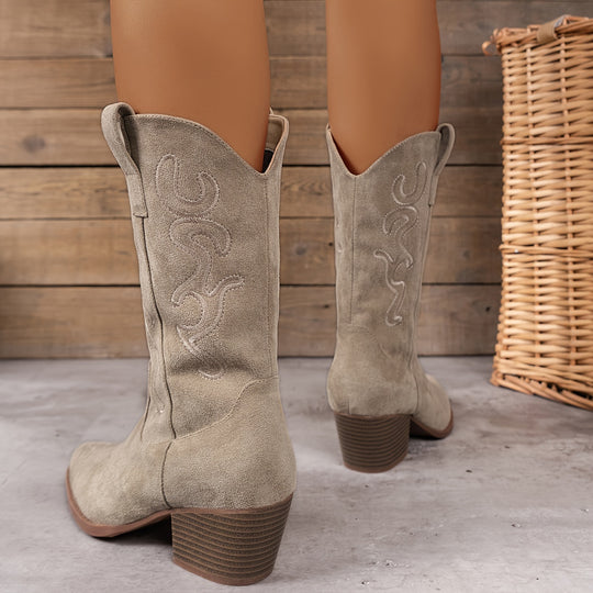 Embroidered Western Boots for Women