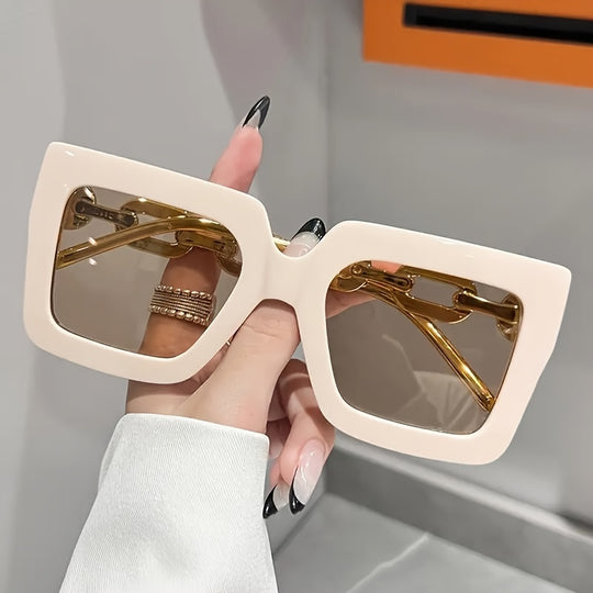 Quadratische Luxus-Sonnenbrille für Frauen