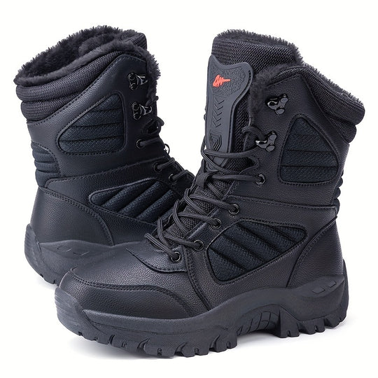 Fleece-lined hiking boots for men