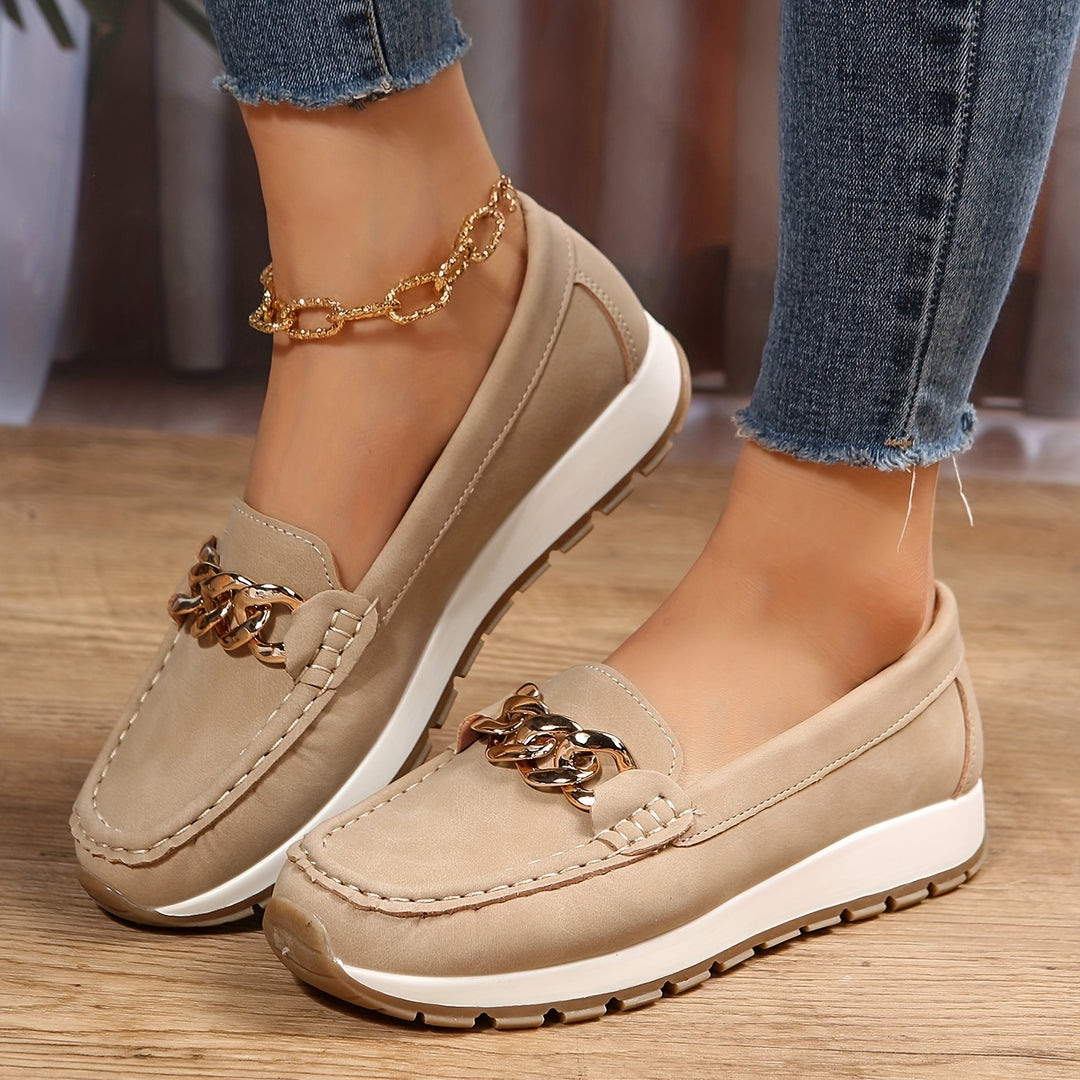 Women's casual suede loafers