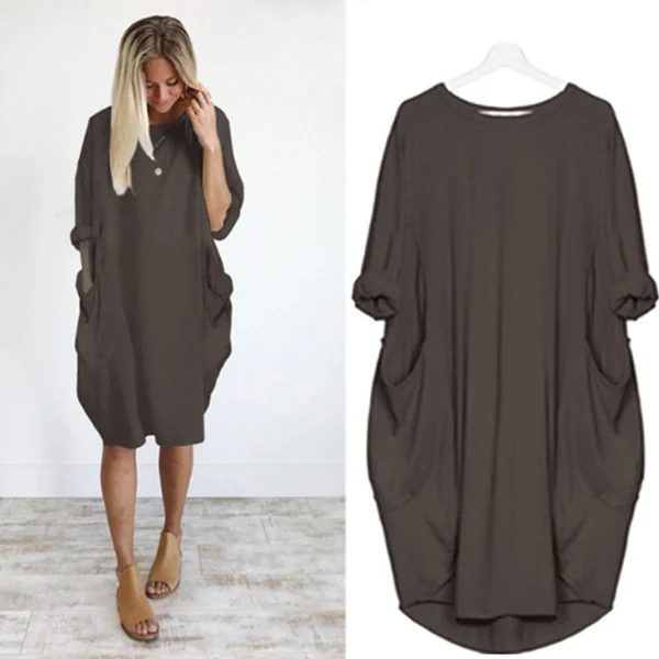 women's casual dress with pocket