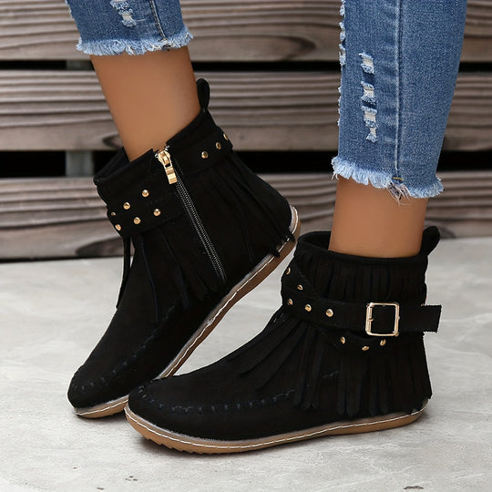 Casual Suede Ankle Boots for Women