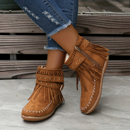 Casual Suede Ankle Boots for Women