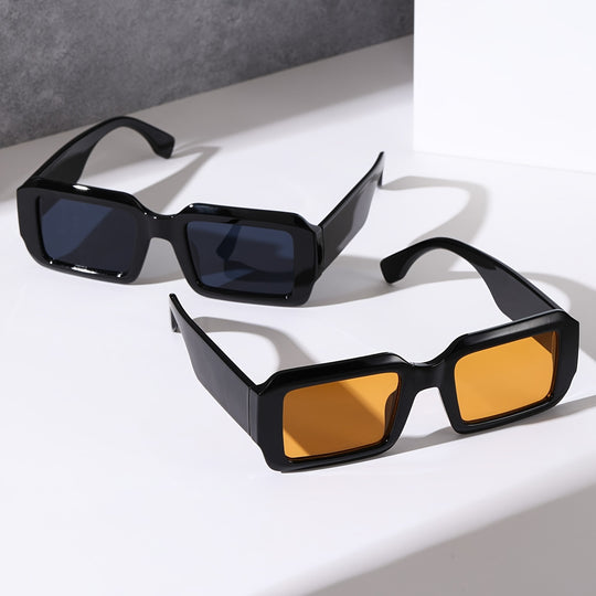 2 Stück Retro Square Anti-Glare-Sonnenbrille