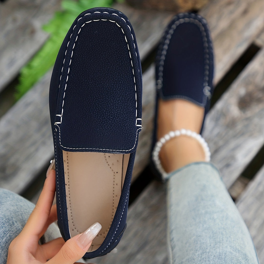 Casual Slip on Wildleder Schuhe für Frauen