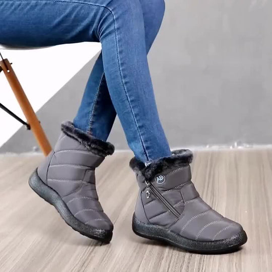 Thermofellgefütterte Schneestiefel für Frauen