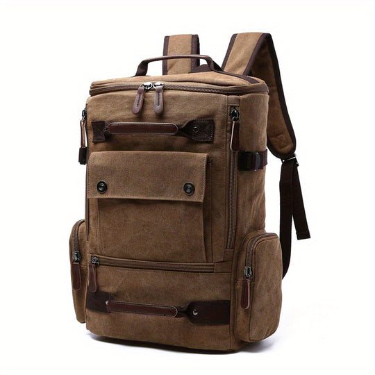 Multifunctional canvas backpack