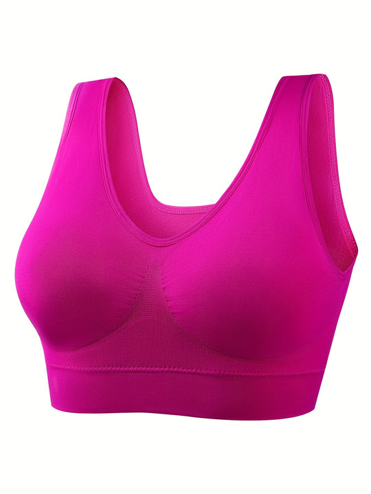 Solid Comfort Plus Sports Bra Set (4 Pack)