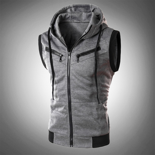 men's sleeveless hoodie