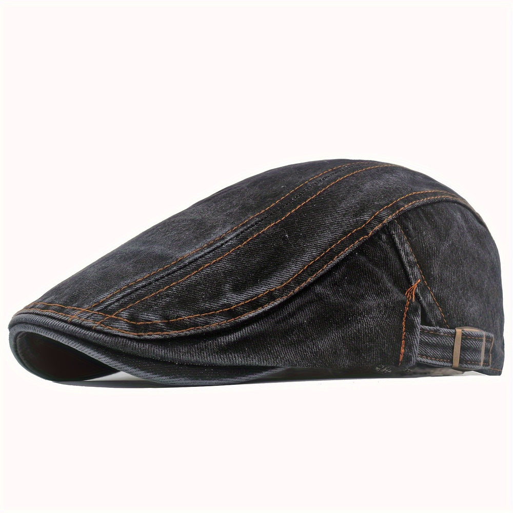 Newsboy-Cap aus gewaschenem Denim für Männer