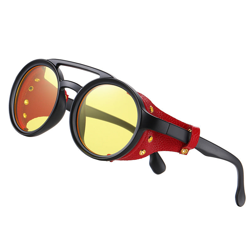 Retro Steampunk Runde Sonnenbrille