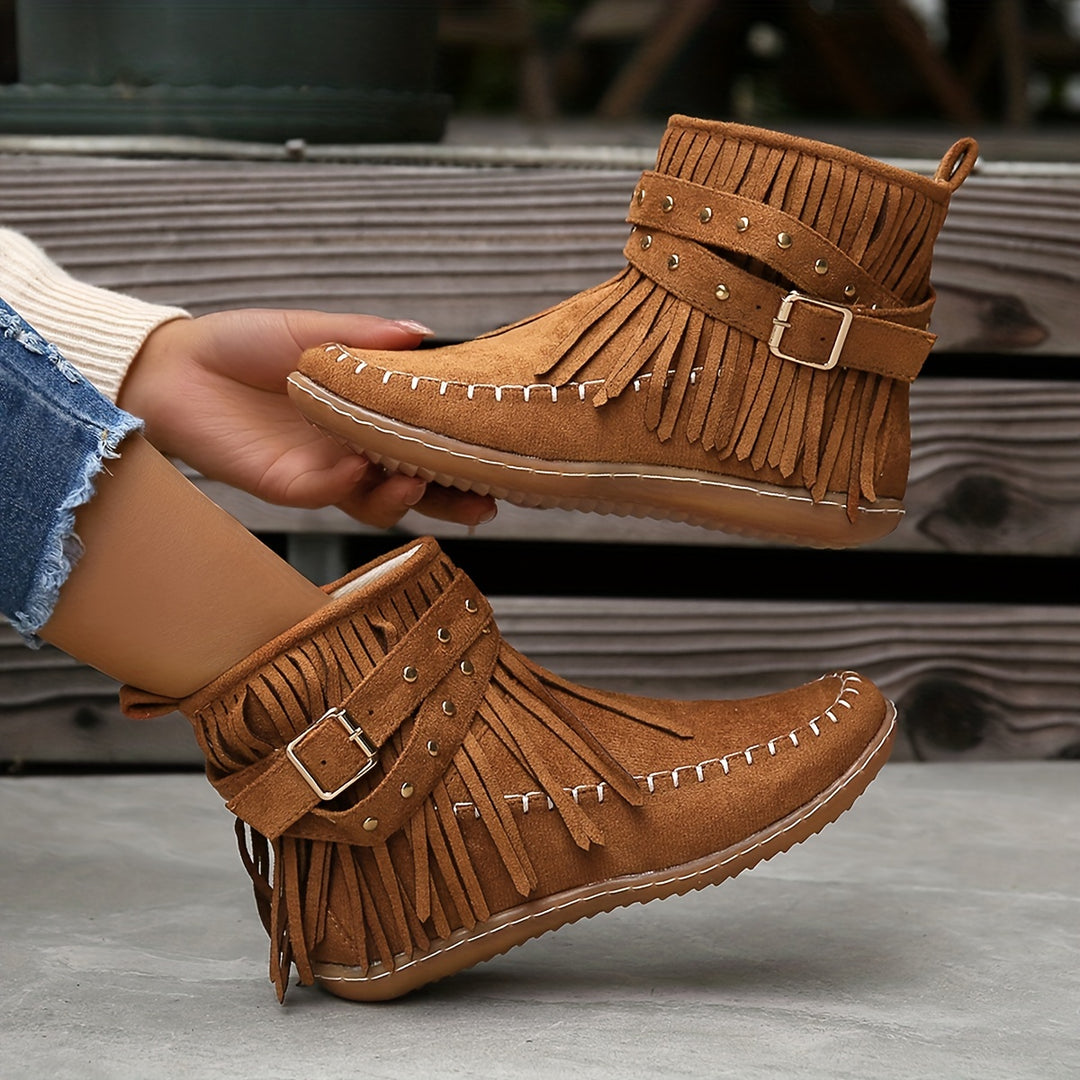 Casual Suede Ankle Boots for Women