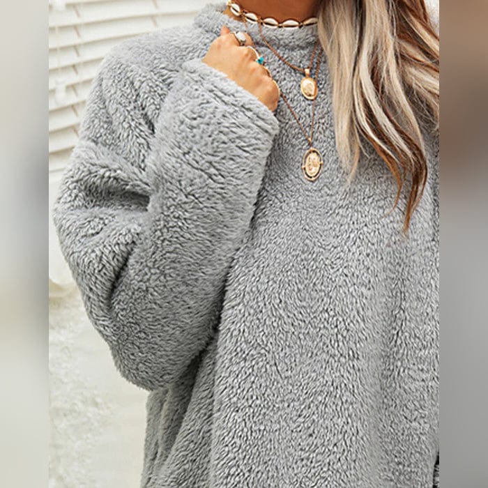 Cozy winter sweater in plus size for women