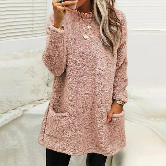 Cozy winter sweater in plus size for women