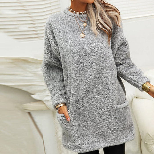 Cozy winter sweater in plus size for women