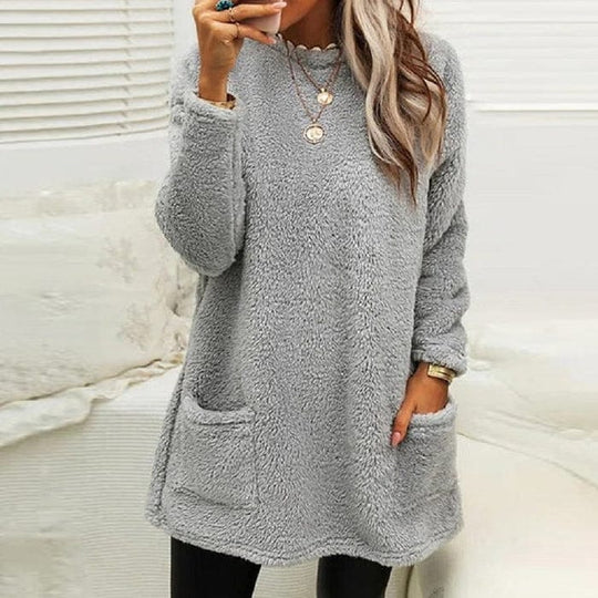 Cozy winter sweater in plus size for women