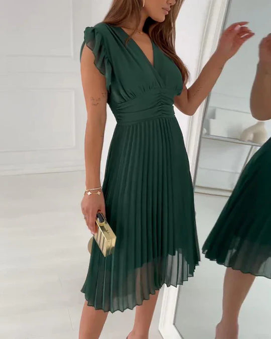 Formal Elegant Pleated Dress