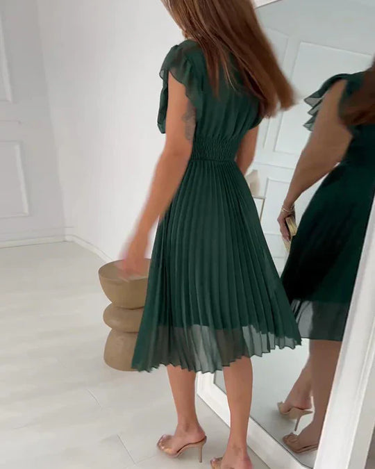 Formal Elegant Pleated Dress