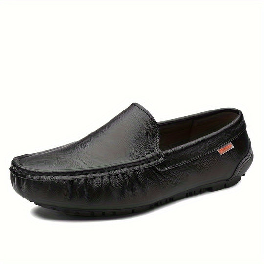 Herren Top Grain Leder Slip-On Schuhe