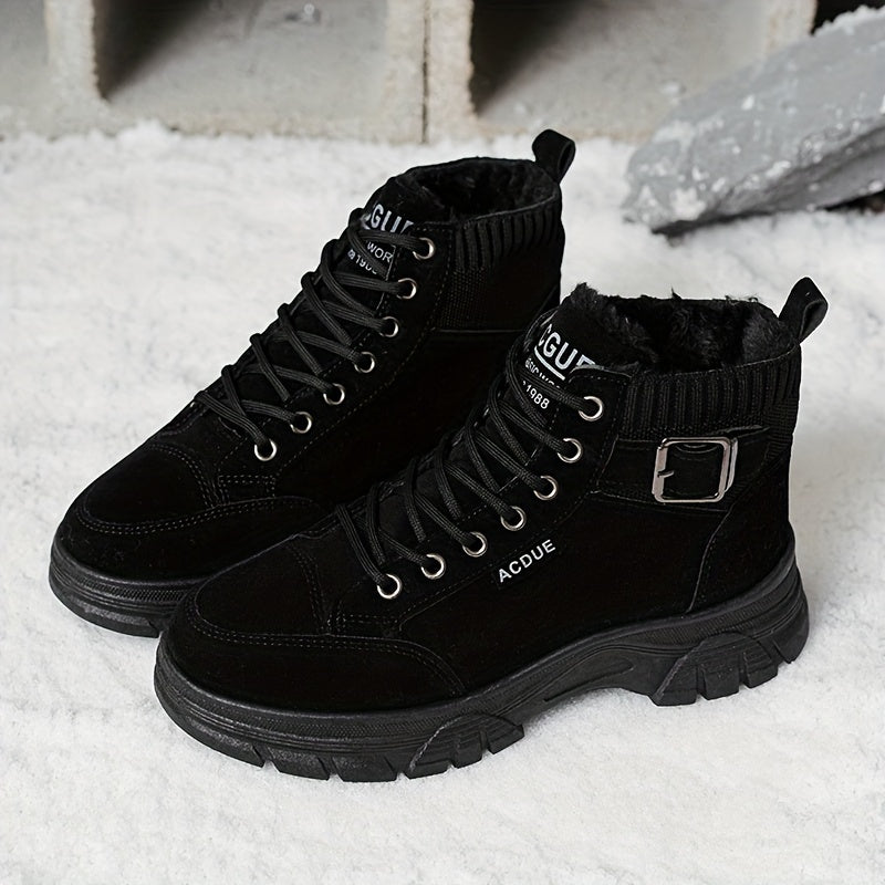 women's thermal buckle boots