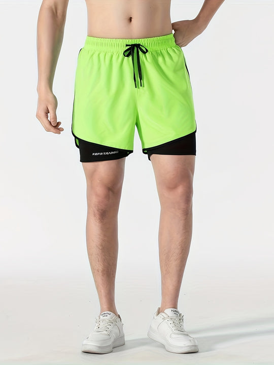 Doppellagige 2-in-1-Shorts für Männer