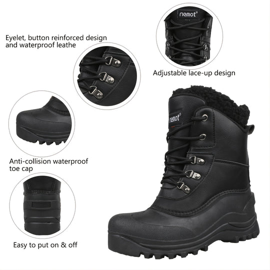 men's fleece hiking boots