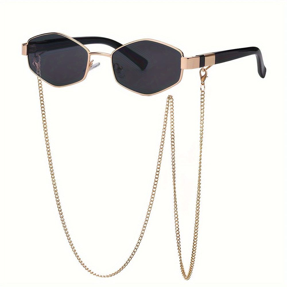 Fashionable retro sunglasses in polygon shape