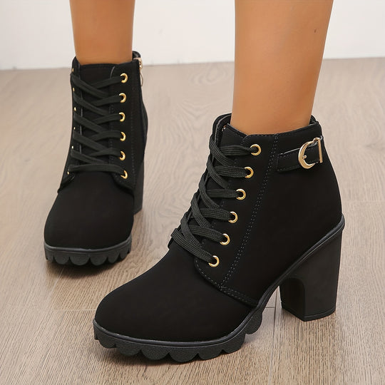 women's boots with chunky heels