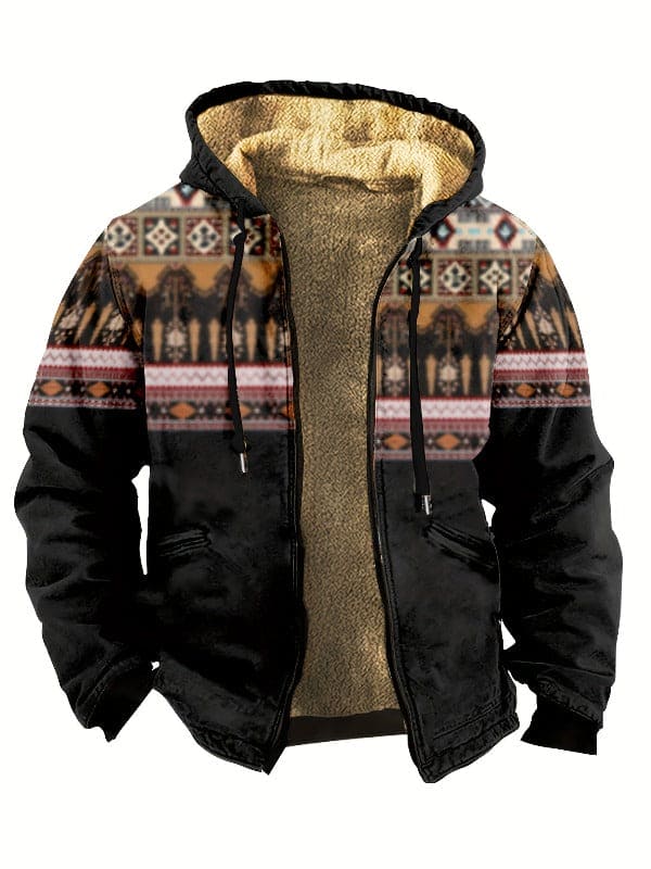 Fleece-Jacke im Vintage-Stil