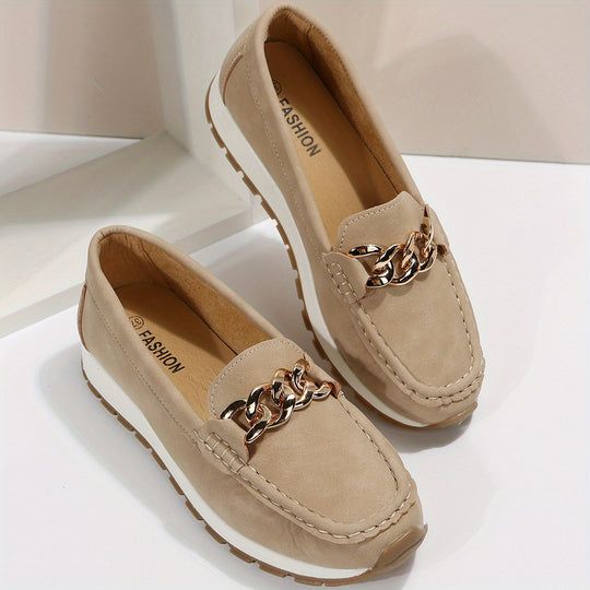 Women's casual suede loafers