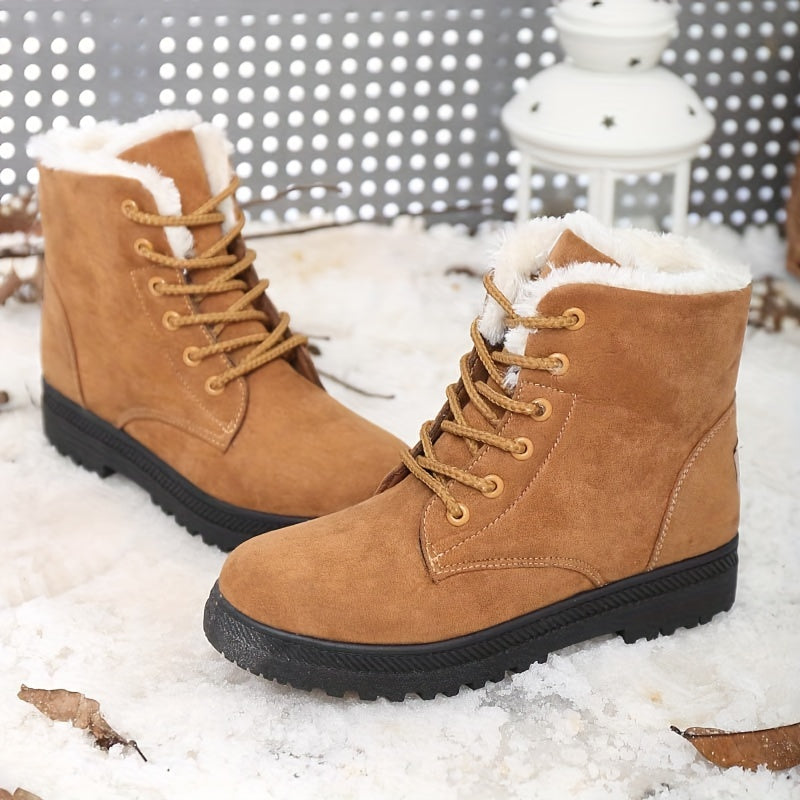 faux fur snow boots for women