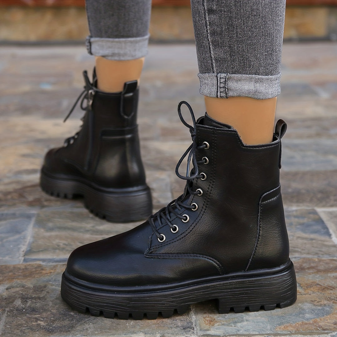 Women's Lace-Up Combat Boots