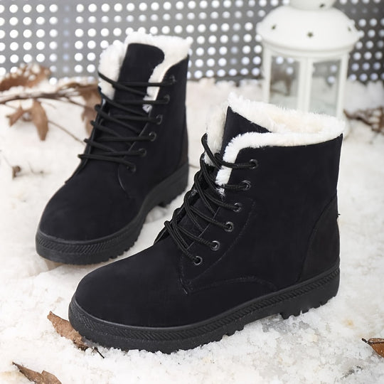 faux fur snow boots for women