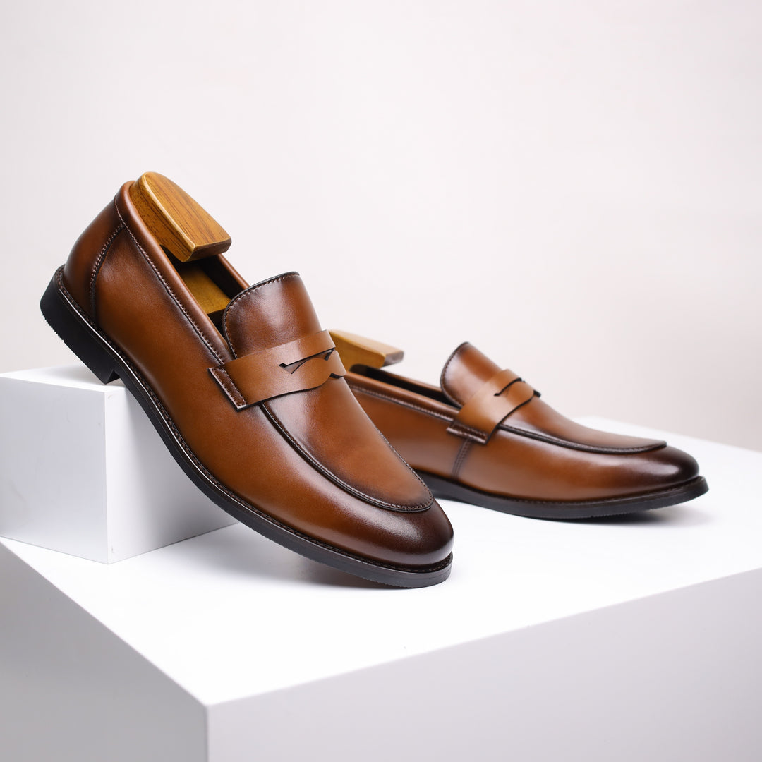 Herren-Penny-Loafer aus Leder