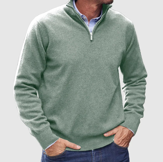 Plain casual sweater for men