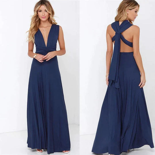 Elegant backless long dress