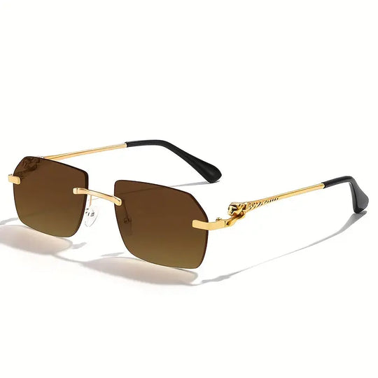 Randlose Retro-Sonnenbrille für Männer