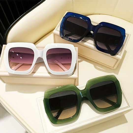 Retro Jelly Color Sunglasses for Women