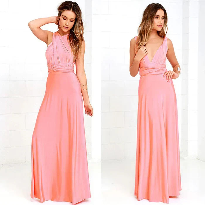 Elegant backless long dress